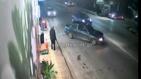 Λαμία: Οι κλέφτες ήταν μεθυσμένοι και παραλίγο να προκαλέσουν τροχαίο - Δείτε τι κατέγραψε η κάμερα