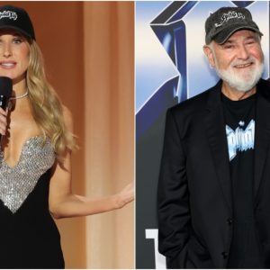 Η Νίκι Γκλέιζερ τίμησε τον Ρομπ Ράινερ στις Χρυσές Σφαίρες βάζοντας ένα καπέλο που φορούσε και ο ίδιος