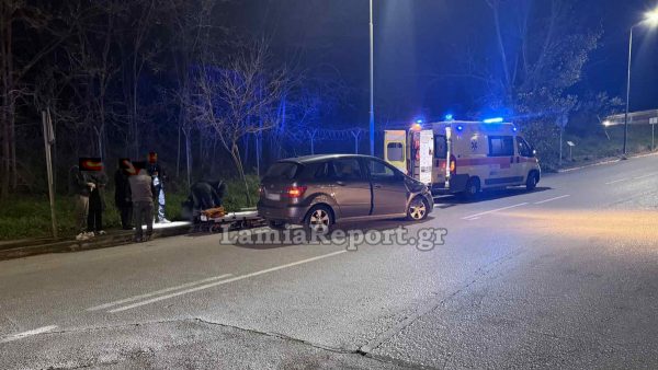 Τροχαίο στον περιφερειακό της Λαμίας με έναν τραυματία - Δείτε εικόνες