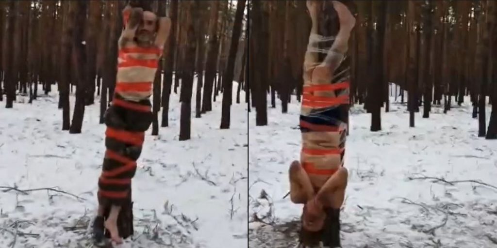 Φρικτά βασανιστήρια Ρώσων σε στρατιώτες στο μέτωπο της Ουκρανίας -Τους έδεσαν ημίγυμνους στα δέντρα στο χιόνι