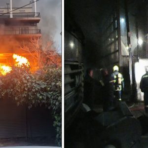 Μεγάλη πυρκαγιά σε βιοτεχνία κεριών στη Χαλκίδα - Απεγκλωβίστηκαν δύο γυναίκες