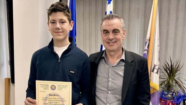 Πανελλήνιες διακρίσεις για τον μαθητή Γιάννη Ανδρίτσο από το 1ο Λύκειο Λιβαδειάς