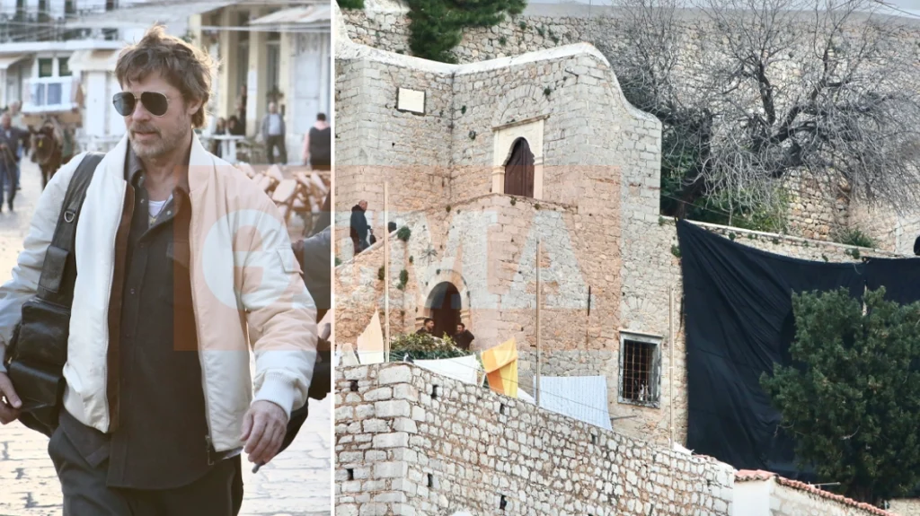 Τα χαμόγελα, το «hello guys» του Μπραντ Πιτ και ο περίπατος στην Ύδρα: Εικόνες και βίντεο από τα γυρίσματα της χολιγουντιανής παραγωγής