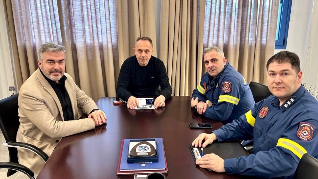 Συνάντηση Δημάρχου Λαμιέων με τον νέο Περιφερειακό Διοικητή Π.Υ Στερεάς (ΦΩΤΟ)