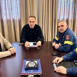 Συνάντηση Δημάρχου Λαμιέων με τον νέο Περιφερειακό Διοικητή Π.Υ Στερεάς (ΦΩΤΟ)