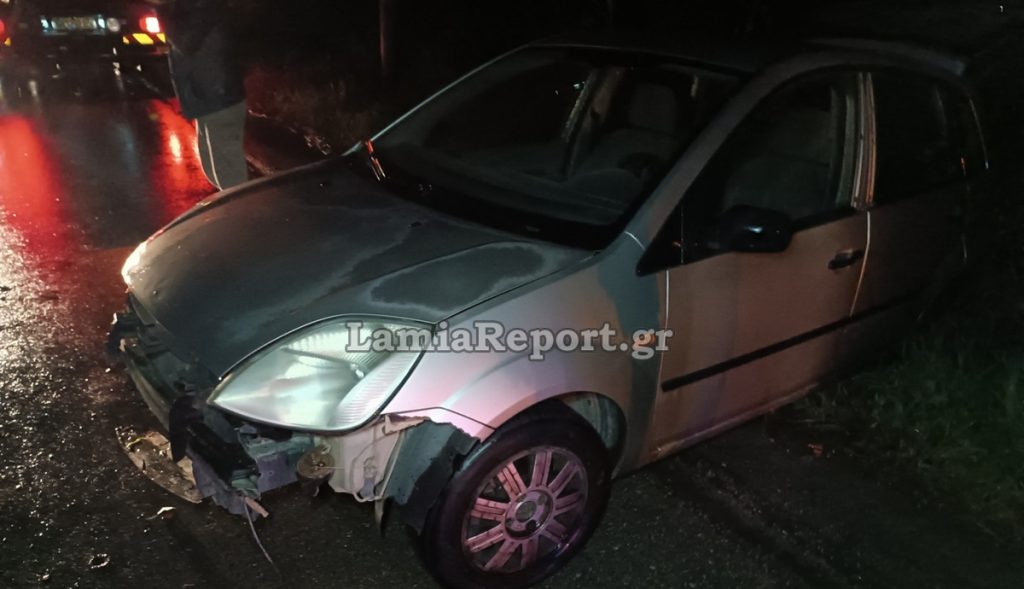 Λαμία: Εκτροπή οχήματος στο δρόμο για Μοσχοχώρι - Ευτυχώς χωρίς τραυματισμό