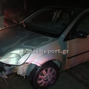 Λαμία: Εκτροπή οχήματος στο δρόμο για Μοσχοχώρι - Ευτυχώς χωρίς τραυματισμό