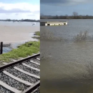Πλημμύρισαν οι σιδηροδρομικές γραμμές στο Πύθιο Διδυμοτείχου, δείτε βίντεο