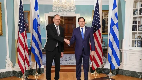 50 λεπτά η εφ’ όλης της ύλης συνάντηση Γεραπετρίτη – Ρούμπιο στον Λευκό Οίκο σε «πολύ καλό κλίμα»