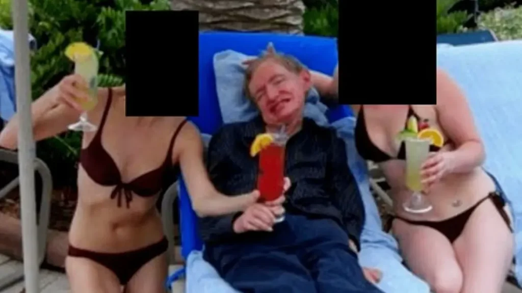 Νέες φωτογραφίες για την υπόθεση Επστάιν, ο Στίβεν Χόκινγκ ανάμεσα σε δύο νεαρές με μπικίνι