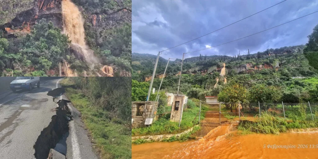 Κακοκαιρία στη Μεσσηνία: Πλημμύρες, κατολισθήσεις και δρόμοι κλειστοί - Πάνω από 70 τόνοι νερού ανά στρέμμα (ΦΩΤΟ - ΒΙΝΤΕΟ)