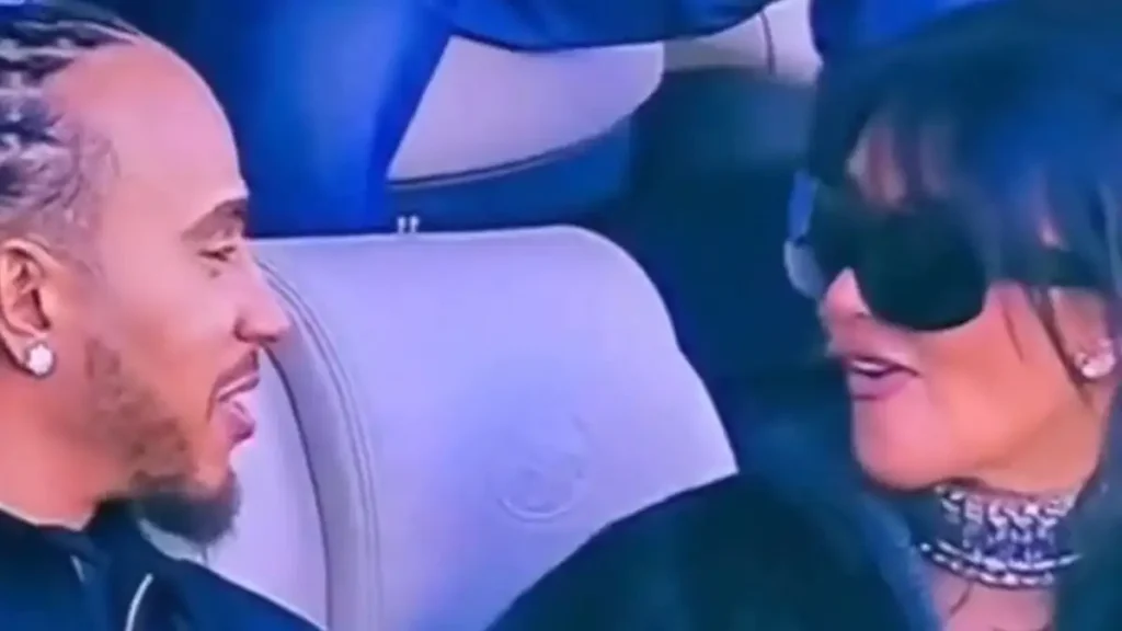 Κιμ Καρντάσιαν και Λιούις Χάμιλτον στην πρώτη τους δημόσια εμφάνιση στο Super Bowl