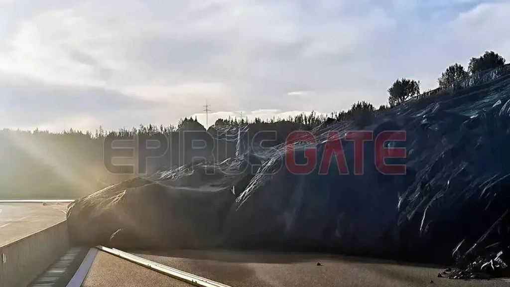 Κατολίσθηση στην Ιόνια Οδό: Έκλεισε ο δρόμος και στα δύο ρεύματα από Άρτα μέχρι Αμφιλοχία