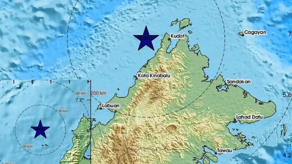Σεισμός 7,1 Ρίχτερ στη Μαλαισία, δεν υπάρχει απειλή για τσουνάμι