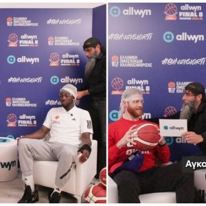 Allwyn Final 8: Τζέριαν Γκραντ και…Θωμάς Γουόκαπ απαγγέλλουν μαντινάδες σε άπταιστα Κρητικά στους Καλαϊτζάκη και Λαρεντζάκη (vid.)