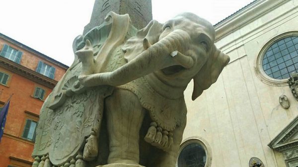 Βανδάλισαν ιστορικό γλυπτό στη Ρώμη: Άγνωστοι έσπασαν τον χαυλιόδοντα του «Μικρού Ελέφαντα» - Δείτε βίντεο