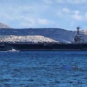 Στη Σούδα το μεγαλύτερο αεροπλανοφόρο στον κόσμο USS «Gerald R. Ford» με μήκος 333 μέτρα και 75 μαχητικά - Δείτε βίντεο