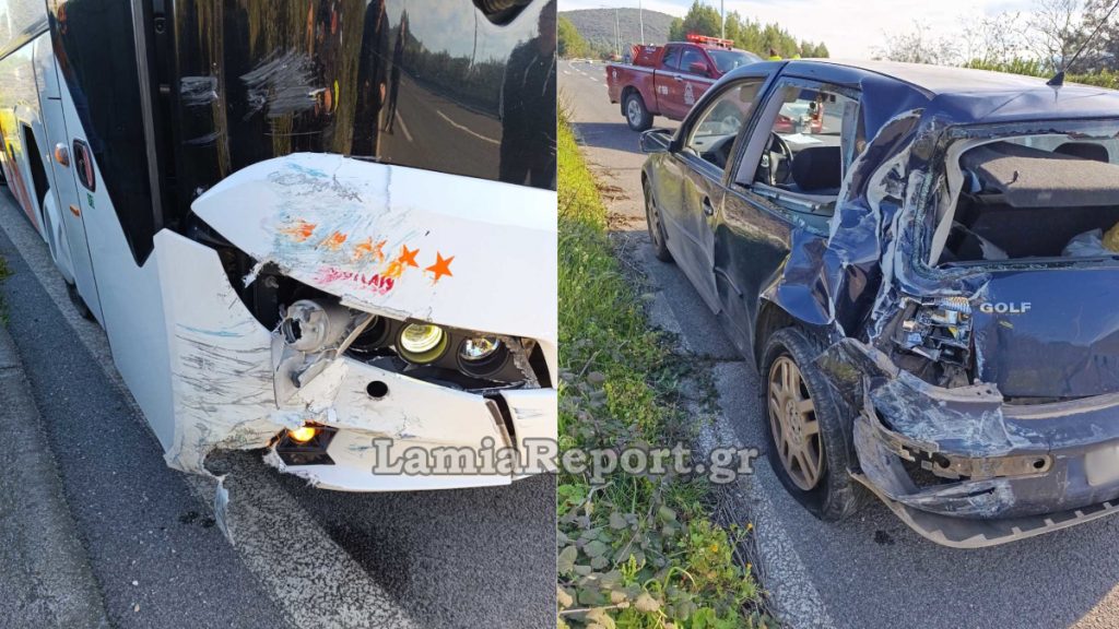 Φθιώτιδα: Σύγκρουση λεωφορείου ΚΤΕΛ με αυτοκίνητο που επέβαιναν καλόγριες - Δείτε εικόνες