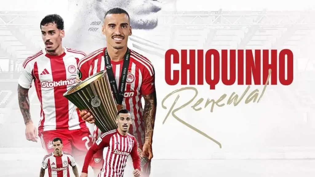 Ο Τσικίνιο επέκτεινε το συμβόλαιό του με τον Ολυμπιακό