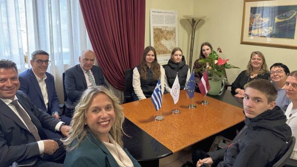 Υποδοχή μαθητών και εκπαιδευτικών από τη Λετονία στον Δήμο Δομοκού