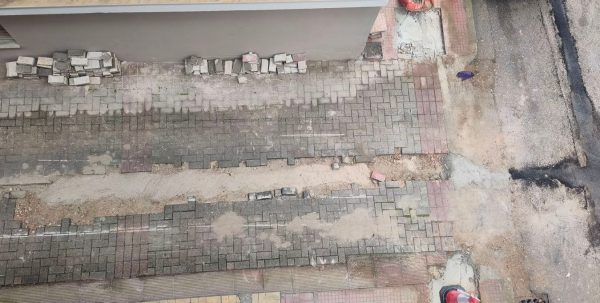 Προβλήματα σε δρόμους της Λαμίας από τις εργασίες για τη διέλευση οπτικών ινών