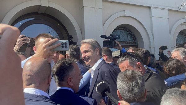 Στη Λάρισα ο Κ. Μητσοτάκης (ΒΙΝΤΕΟ-ΦΩΤΟ)