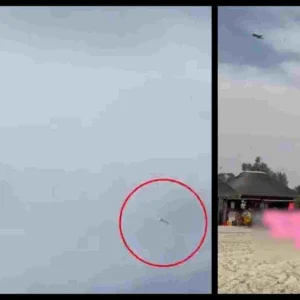 Συγκλονιστικό βίντεο από τη Μέση Ανατολή: Η στιγμή που F-16 των ΗΑΕ καταδιώκει ιρανικό drone πάνω από παραλία στο Ντουμπάι