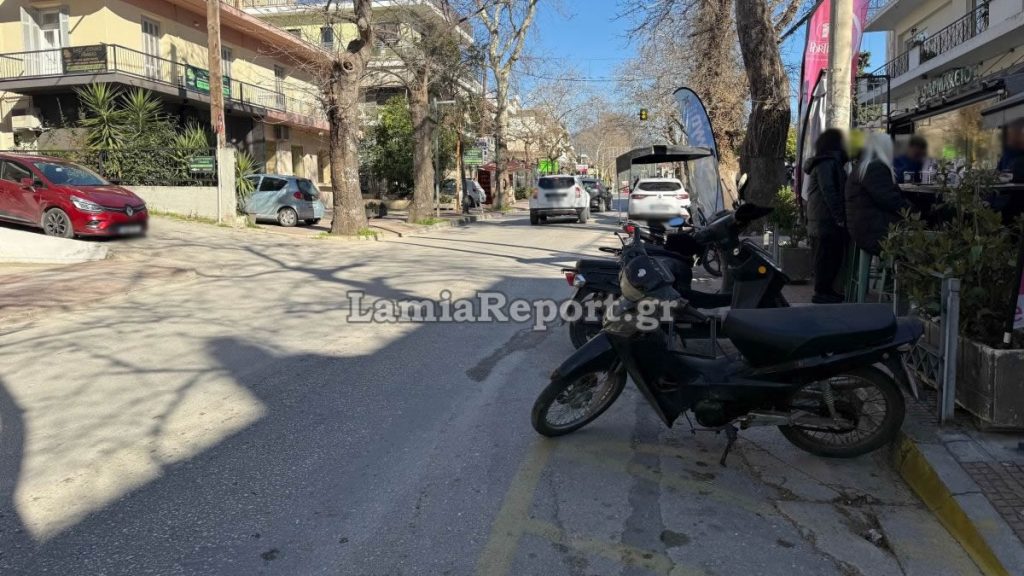 Λαμία: Τροχαίο με μηχανάκι το πρωί στα Γαλανέικα - Στα Επείγοντα του ΓΝ Λαμίας ο νεαρός δικυκλιστής