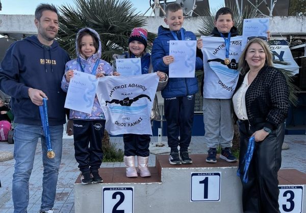 Οι κολυμβητές του Ναυτικού Αθλητικού Ομίλου Λαμίας διέπρεψαν στο Εαρινό Κύπελλο Κολύμβησης προαγωνιστικών κατηγοριών