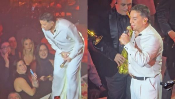 Ατύχημα επί σκηνής για τον Γιώργο Μαζωνάκη - Το βίντεο που έγινε viral