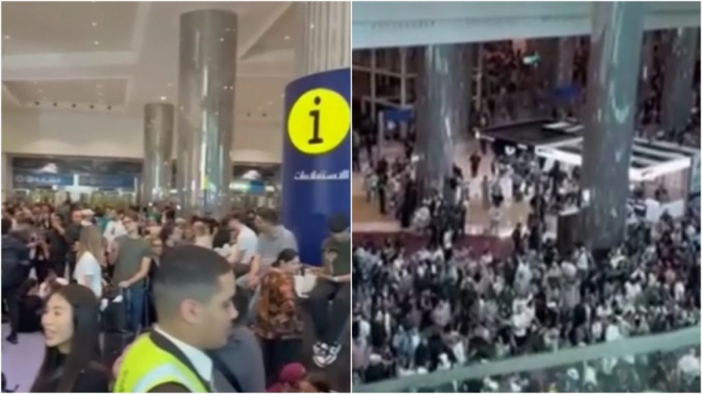 Εγκλωβισμένοι επιβάτες στο αεροδρόμιο του Ντουμπάι μετά την αναστολή πτήσεων - Δείτε βίντεο