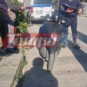 Απίστευτο τροχαίο στην Πάτρα, αυτοκίνητο παρέσυρε 50χρονη πεζή που εκσφενδονίστηκε σε μηχανάκι και κατέληξε σε γλάστρες