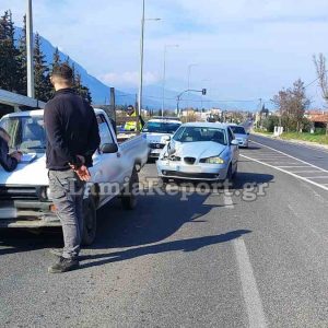 Καραμπόλα στην είσοδο της Λαμίας - «Με τύφλωσε ο ήλιος» υποστήριξε εμπλεκόμενη οδηγός