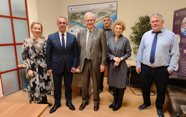 Συνάντηση Σταϊκούρα στα γραφεία του Thess INTEC στη Θεσσαλονίκη