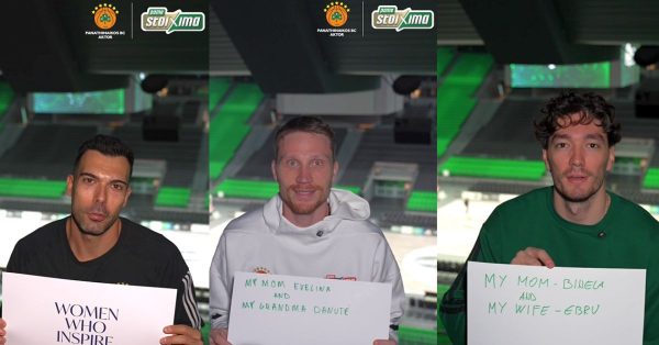 Σλούκας, Όσμαν και Γκριγκόνις λένε «ευχαριστώ» στις γυναίκες που τους εμπνέουν καθημερινά (ΒΙΝΤΕΟ)