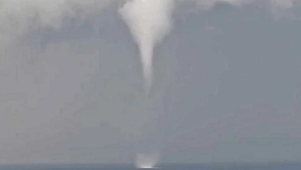 Υδροστρόβιλος έκανε την εμφάνισή του στο Ρέθυμνο – Δείτε το βίντεο