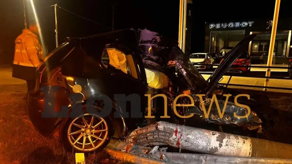 Σέρρες: Ένας τραυματίας σε κρίσιμη κατάσταση μετά από σφοδρό τροχαίο