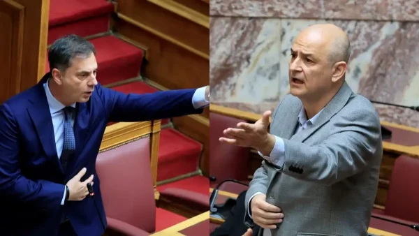 Καβγάς Χάρη Θεοχάρη – Αλέξανδρου Καζαμία στη Βουλή: «Γιατί γίνατε βουλευτής του ελληνικού Κοινοβουλίου;» – «Ντροπή σας»