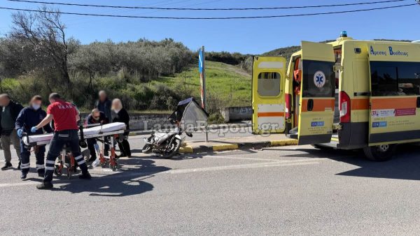 Ακόμη ένα τροχαίο με μηχανάκι στη Λαμία - Δείτε εικόνες