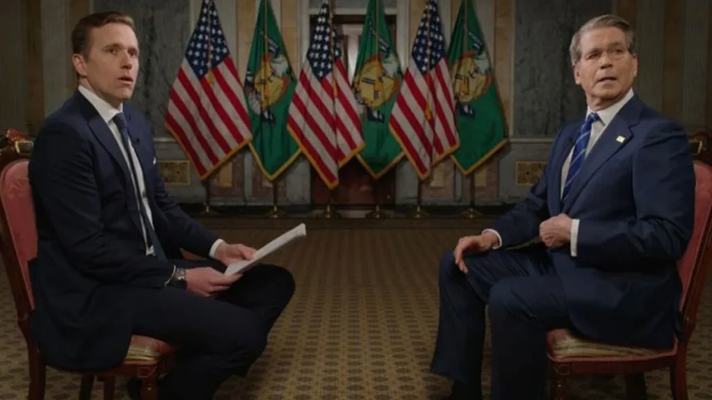 «Ο Πρόεδρος σε θέλει αμέσως»: Ο υπ.Οικονομικών διέκοψε live συνέντευξη για να μιλήσει στον Τραμπ, γύρισε με τρεμάμενη φωνή μετά από 2 ώρες