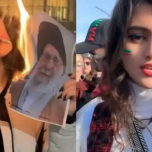 Viral ξανά η Ιρανή που άναψε τσιγάρο με φωτογραφία του Χαμενεΐ: «Στο είπα ότι θα χορέψουμε πάνω στον τάφο σου»
