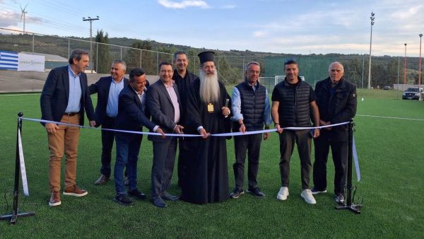 Εγκαίνια ανακαινισμένου δημοτικού γηπέδου ποδοσφαίρου 5x5 στις αθλητικές εγκαταστάσεις Μαλεσίνας