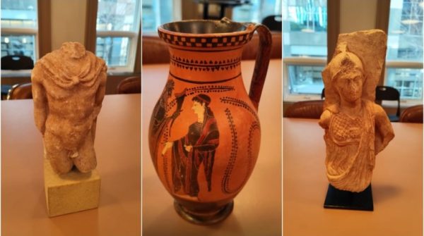 Οικογένεια από το Σικάγο επέστρεψε στην Ελλάδα πέντε αρχαιότητες - "Εκφράζω την ευγνωμοσύνη μου", λέει η Μενδώνη