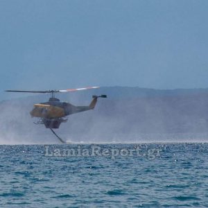 Μεγάλη κινητοποίηση για πυρκαγιά σε δασική έκταση στη Σκόπελο