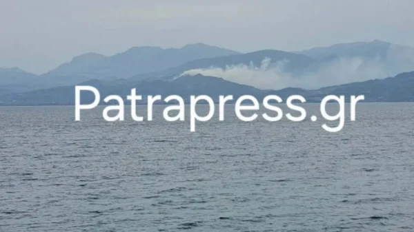 Βελτιωμένη η εικόνα της φωτιάς στο Αίγιο