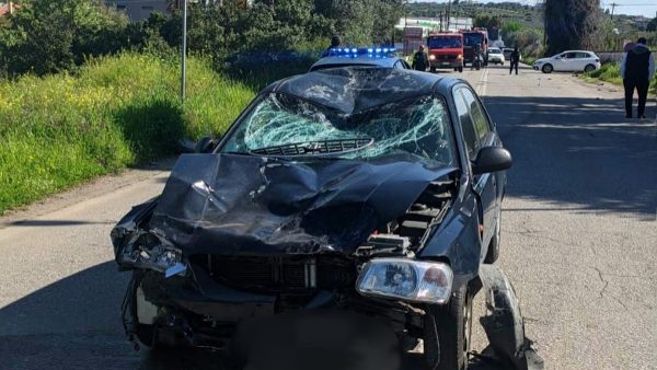 Τροχαίο δυστύχημα με μηχανάκι το πρωί στη Γλύφα Χαλκίδας