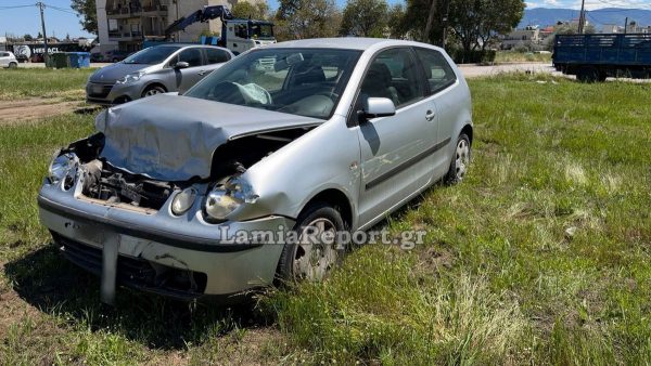 Τροχαίο στη νότια Λαμία - Κατέληξε μέσα στα χωράφια (ΒΙΝΤΕΟ-ΦΩΤΟ)