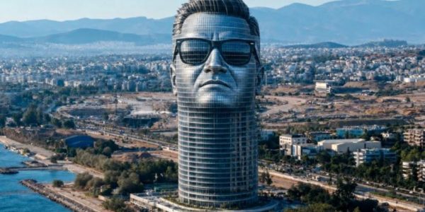 Ο Άδωνις Γεωργιάδης για την ΑΙ φωτογραφία με το πρόσωπό του στον ουρανοξύστη στο Ελληνικό: «Ευχαριστώ θερμά!»