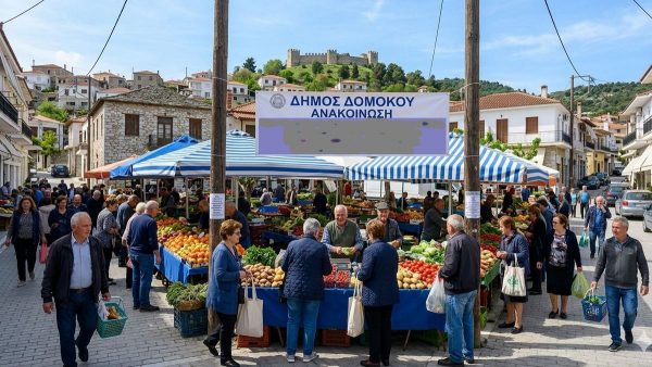 Αλλάζει χώρο προσωρινά η λαϊκή αγορά Δομοκού για τη διεξαγωγή του παζαριού