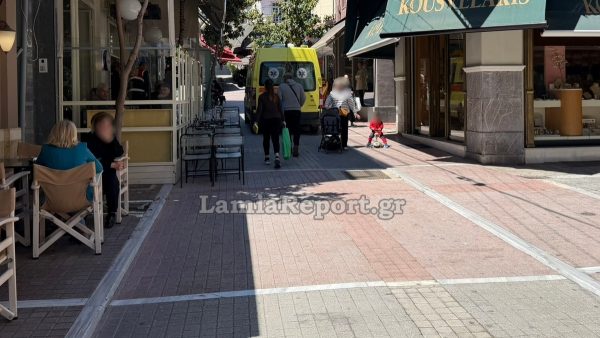 Λαμία: Ξαφνική αδιαθεσία ηλικιωμένου ατόμου στο κέντρο της πόλης